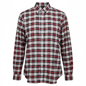Ralph Lauren Men's XL Classic Fit Long Red Blue Sleeve Plaid Button Down Preppy